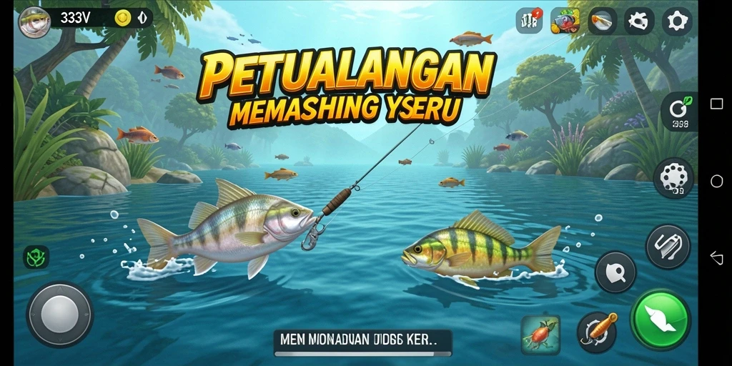 Tangkapan ikan yang mengesankan dalam gameplay 333V.