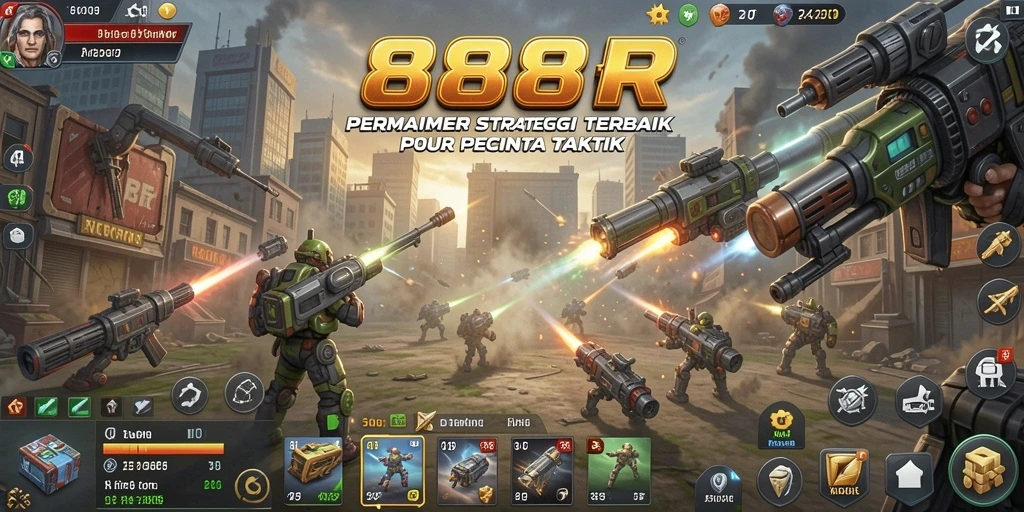Tangkapan layar gameplay epik dari strategi menarik 888R.