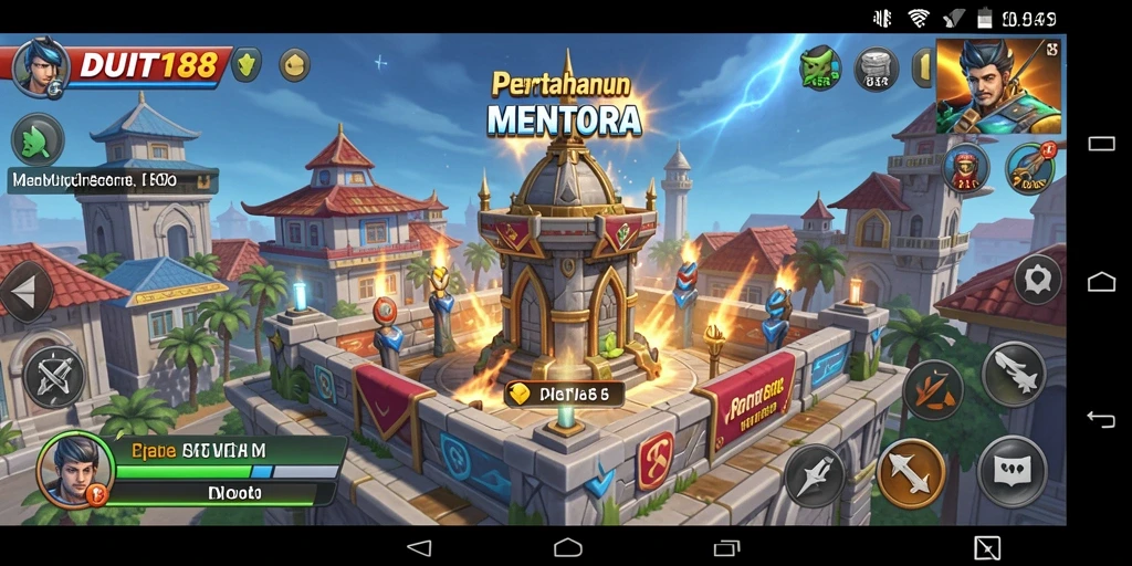 Tampilan gameplay strategis dalam DUIT188 yang menegangkan.