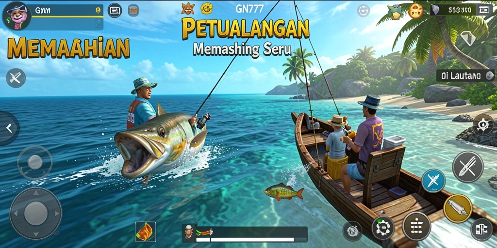 Tangkapan besar di lautan dalam gameplay GN777.
