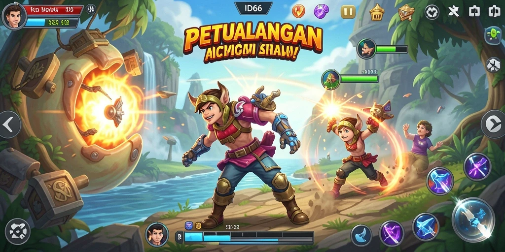 Screenshot ID66 menunjukkan aksi seru dari gameplay Action yang mendebarkan.