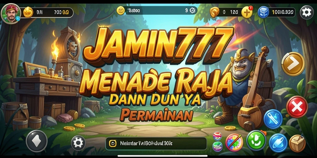 Screenshot gameplay JAMIN777 menampilkan aksi seru dalam membangun kerajaan Idle.