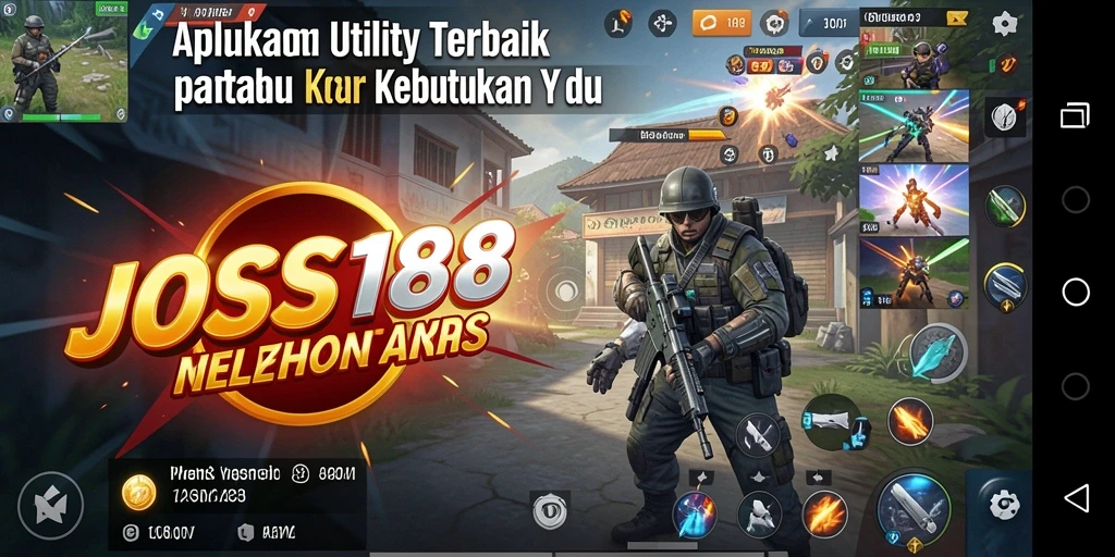 Tampilan aplikasi JOSS188 yang intuitif dan mudah digunakan.
