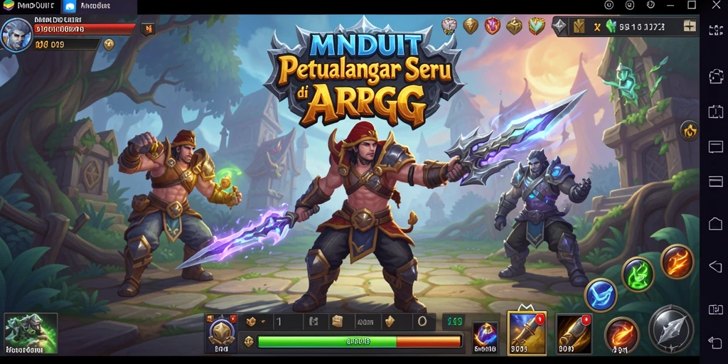 Screenshot gameplay MNDUIT yang menampilkan pertarungan seru.