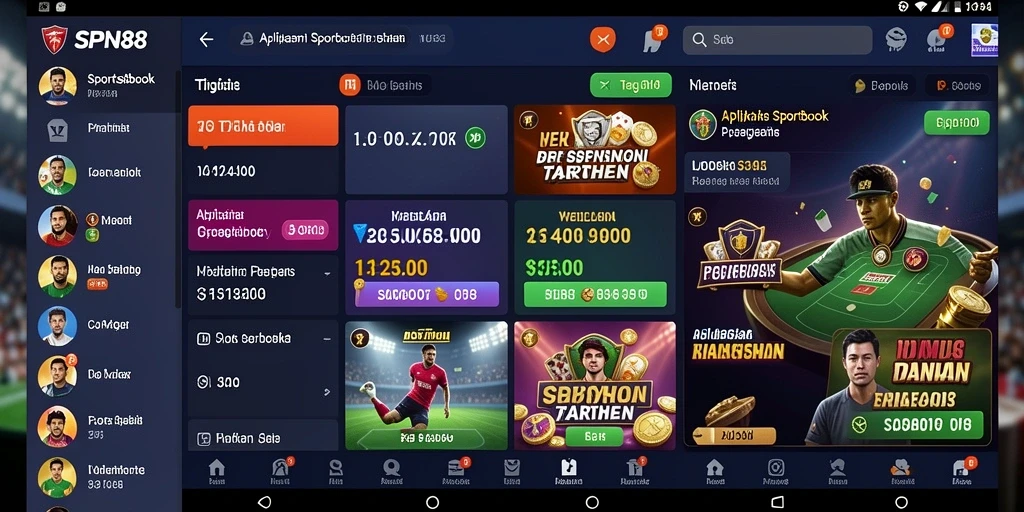 Tampilan menarik dari gameplay Sportsbook SPN88.