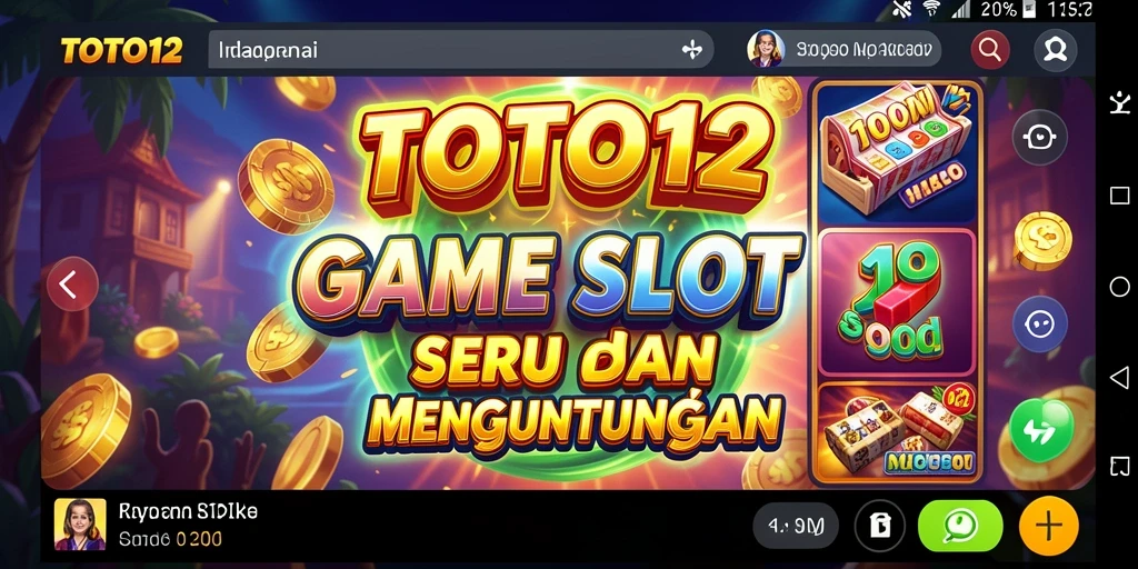 Screenshot utama TOTO12 menampilkan pengalaman bermain Slot yang mendebarkan.