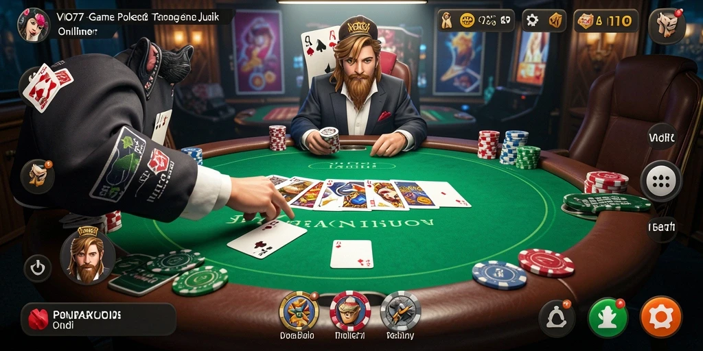 Screenshot utama VIO77 menampilkan gameplay menarik dari permainan Poker.